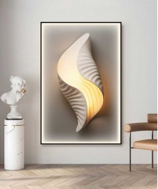 Black Frame 80*120 Cm Seashell Porsalein Painting 